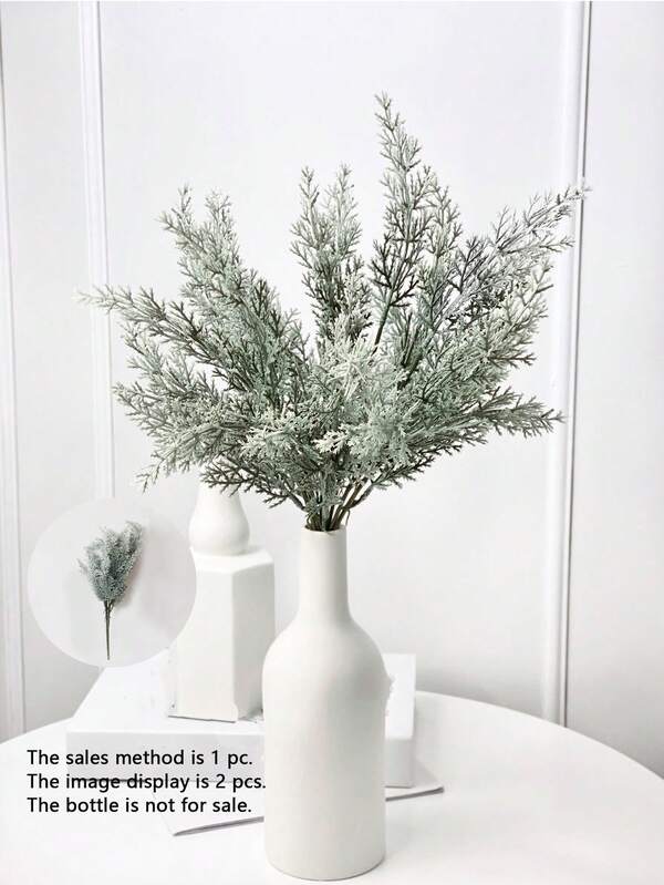 1 قطعة 3 قطع شجرة صنوبر اصطناعية بلاستيكية 40 سم، زهرة اصطناعية بسيطة، ديكور المنزل، حفل الزفاف، حفلة العطلات، الفعاليات الخارجية، ديكور عيد الميلاد