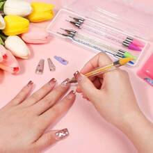 5 Pack Dotting Pen, Dual - Ended Gems Crystals Studs Wax Pencil Picker Tools Pens Nail Art Decoration, Painting