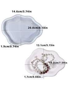 Ins Style Irregular Cloud Storage Plate Desktop Storage Plate Silicone Mold Plaster UV Glue Cement Plate Making Drop Molding Mold Household Decoration Ornament Making Silicone Mold - Multicolor - View 11