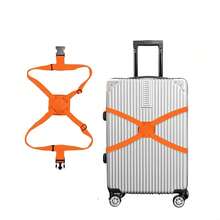 Cinghia da viaggio multifunzionale con fermagli regolabili, progettata per fissare borse e valigie - ideale per contenitori per bagagli a forma di croce.