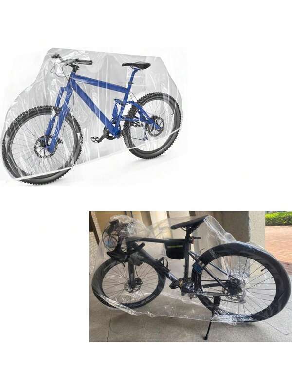 BABONA 5/10 piezas Funda pesada para bicicleta y motocicleta - Transparente, impermeable, a prueba de sol y polvo, y a prueba de lluvia, con cobertura completa. Adecuada para ciclismo, motocicleta y almacenamiento en el hogar. Regalo ideal para entusiastas del ciclismo, diseño de moda, protección al aire libre, protección contra el sol y la lluvia, esencial para ciclistas