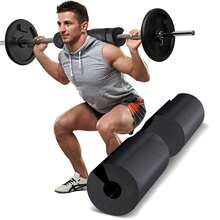 Almohadilla para sentadillas, almohadilla para barra de levantamiento - Almohadilla de espuma que proporciona alivio al cuello y los hombros durante el entrenamiento - Apto para barras estándar (1 protector de hombro para barra) - Disponible en múltiples colores