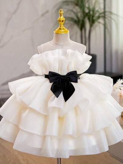 Baby Girls Dress, One-Year-Old Summer Outfit, Baby Girl Party Princess Dress, Flower Girl Wedding Dress, Toddler Girl Gown