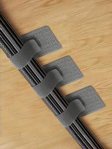 50 Fijadores de cable con clip, herramienta mágica autoadhesiva para organizar cables, organizador de cables de pared, clip para cable de computadora, organización de cables de red