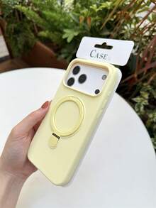 1 szt. silikonowe etui na telefon z magnetycznym punktem obrotu, kolor dopaminy, ochronne etui na telefon 17 Pro Max, 16 Pro, 17 Air, 15 Pro Max, 14, 13