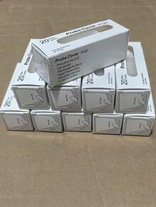 20/60/100 piezas Fundas desechables para sonda de termómetro de oído, repuestos de tapa y filtros de lente para termómetro de oído