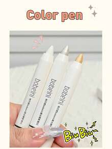 Eyeshadow Pencil, Highlighter Pencil, Eyebrow Enhancer, Pearlescent & Matte Eyeshadow Stick, Waterproof (Random Style Shipped) - Multicolor - View 4