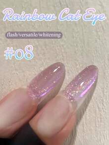 10ml Christmas Nails New Style Flash Cherry Blossom Rainbow Cat Eye Gel Nail Polish 2025 Popular Romantic Shining Whitening Rainbow Crystal Cat Eye Nail Art Nail Supplies For Women Gift - Multicolor - View 18