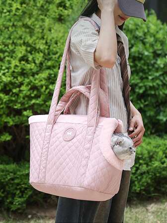 猫咪携带包，便携式宠物携带包，手提单肩包，保暖宠物旅行包，猫咪宠物用品