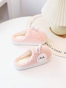 孩子們的卡通冬天濃烈香調室內可愛嬰兒女孩拖鞋