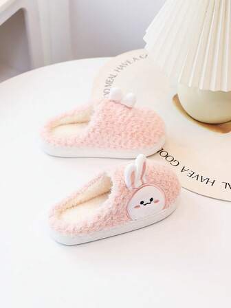 孩子們的卡通冬天濃烈香調室內可愛嬰兒女孩拖鞋
