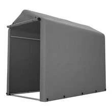 Bicycle Shed, Tool Shed 187x100x160 Cm, Garden Shed, Garage Tent, Storage Tent, Dark Grey - Grey - View 3