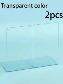 2/1 pieza Soporte de libros de escritorio, Soporte de libros multifuncional, Estantería de libros a prueba de terremotos, Estantería de libros portátil, Acrílico, Organizador de libros, Compartimento independiente, Apertura grande, Adecuado para dormitorio, sala de estar, escuela, dormitorio, escritorio de oficina, papelería, documentos, cocina, baño, regalo de cumpleaños, regalo de Navidad, regalo de Halloween, regalo para compañeros de clase