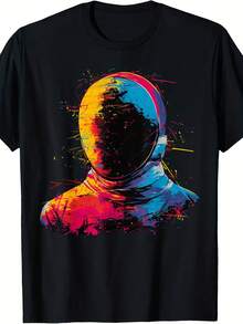 Colorful Painted Fencing Foil And Mask On Artistic Fencing T-Shirt - 款式24 - 查看 1