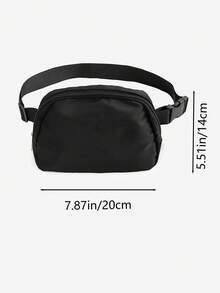 两件套男女通用时尚简约针织帽和腰包套装，休闲百搭防风保暖无檐帽，户外便携收纳斜挎包，适合秋冬季日常户外时尚搭配，是男女冬季服装的绝佳礼物之选。 - 黑色 - 查看 4