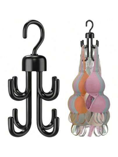 1/2 piezas Percha giratoria de plástico, percha de ropa duradera con gancho giratorio de 4 puntas, diseñada para colgar chalecos, corbatas, cinturones, bolsos, bufandas y otros artículos, gancho percha giratorio multifuncional, adecuado para ropa, bolsos, cinturones, bufandas, corbatas y otros artículos de almacenamiento, accesorios de baño