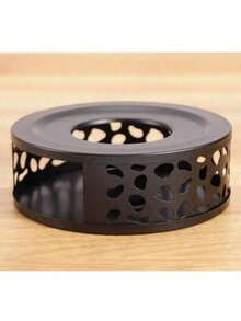 Réchaud à thé en acier inoxydable, chauffe-thé, réchaud de bureau isolé, réchaud chauffant, chauffe-thé à bougie, machine à thé d'extérieur, matériau épaissi robuste et durable, conduction de chaleur uniforme, conception compacte, facile à transporter, convient pour faire du thé, réchauffer le thé, chauffer le café, réchauffer les aliments, réchauffer le lait, simple et beau, surface ronde et lisse, conception de ventilation, scénarios d'utilisation illimités