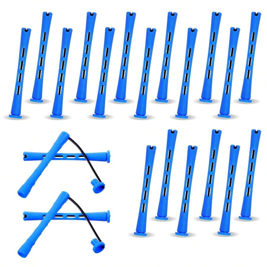 20 Pcs Perm Rods For Short Hair Small Plastic Hair Perming Rods And Rollers Curling Roller Perm Rod Medium For Long Hairs (Blue, 0.35 Inches),Curly Hair,Hair Rollers,Hair Curler,Heatless Curl,Heatless Curls,Hair Curlers,Rollers,Hair Curl,Rollers For Hair,Curly Hair Tools,Hair Rollers,Hair Roller,Curls Diffuser,Hair,Travel,Hair Products,Hair Tools,Hair Stuff,Barber,Barber Accessories,Barbershop,Hairdressing Equipment