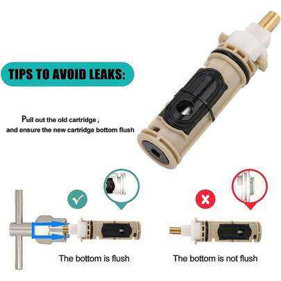 Cartucho de Repuesto 1222, Reemplazo de Cartucho de Ducha, Cartucho de Repuesto de Alto Rendimiento a Prueba de Fugas para Grifos One Handle Posi Temp