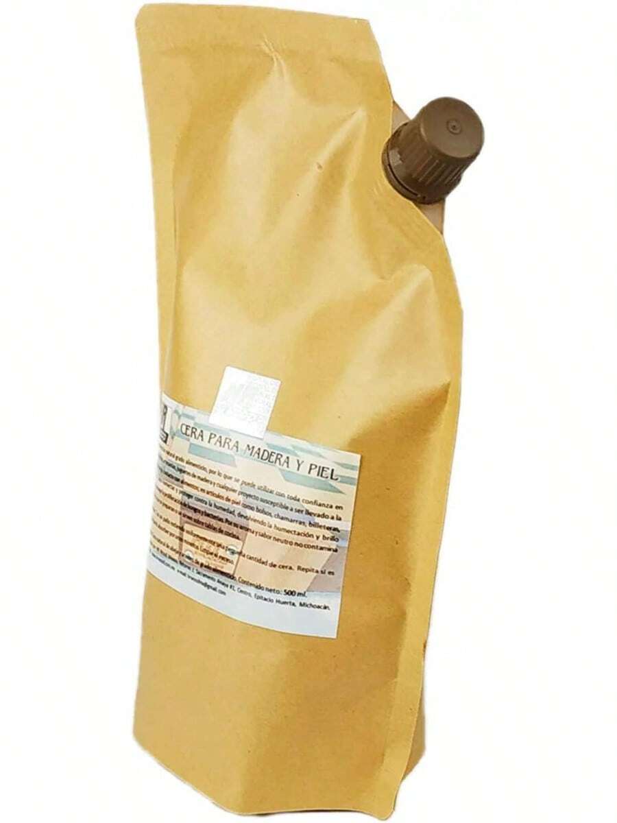 500 ML Cera de grado alimenticio para tablas de picar, madera, piel, plásticos, metales. - 1 - Ver 1