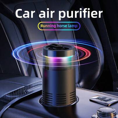 OBOVAY New Car Air Purifier, A Negative Ion Ambient Light Car Air Purifier For Removing Formaldehyde And Odors Inside The Car