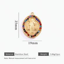 1 szt. Stal nierdzewna 18K pozłacana olejkiem kroplowym i diamentami, wielostylowe wisiorki DIY, zawieszki z zawieszkami, akcesoria do tworzenia biżuterii, akcesoria do tworzenia biżuterii damskiej ze stali nierdzewnej, biżuteria damska ze stali nierdzewnej, akcesoria damskie, odpowiednie do codziennego noszenia przez kobiety i na okazje, na prezent - wisiorek - Zobacz 27