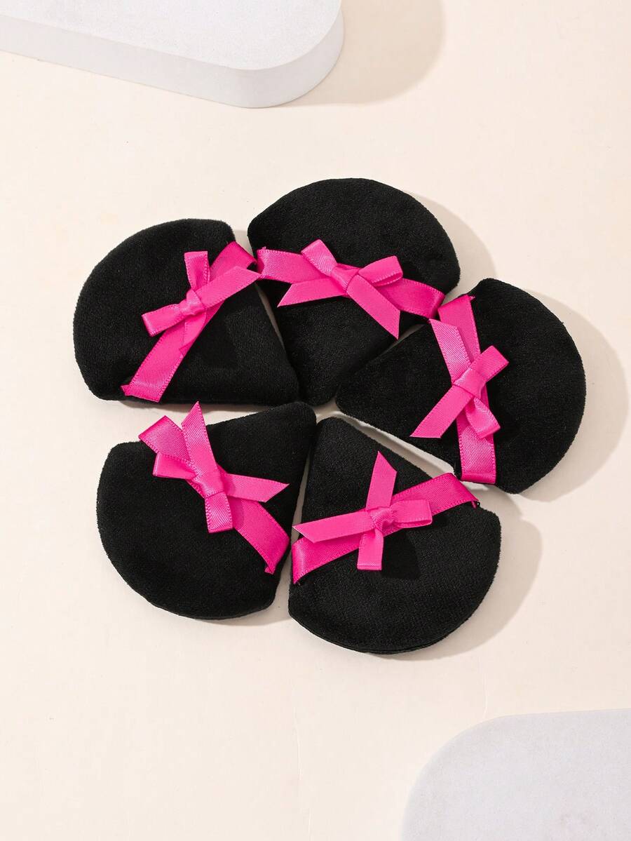 5pcs Butterfly Powder Puffs, Double-Sided Velvet Makeup Powder Puffs Suitable For Home And Makeup Artist Use (Triangle Shape),Cheap,Stocking Stuffers,Makeup,Makeup Tools,Cheap Stuff,Gifts,Gifts For Women,Christmas Gifts