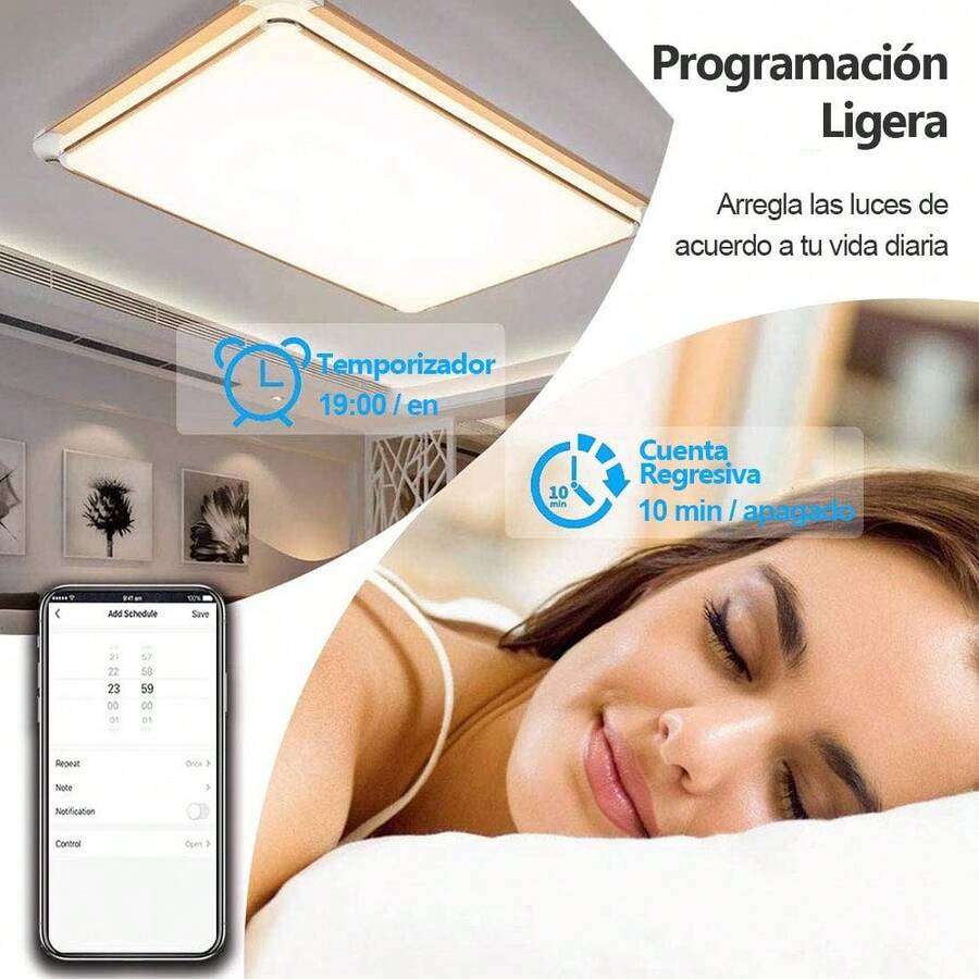 VOICEPTT Interruptor Inteligente, WiFi Interruptor de luz de Pared Switch Apagadores, Compatible con Alexa Home y IFTTT, 2.4G WiFi No Requiere Hub (Sin neutro/3Gang) - Hay cable neutro/1Gang - Ver 1