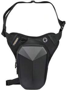 Riñonera para Motocicleta, Bolsa de Pierna, Diseño de carcasa dura para evitar que lluvia empape, cuatro métodos transporte, correa para pie ajustable en tres niveles, gran capacidad 19 Inches. - 1 - Ver 3