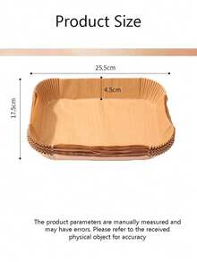 50/100pcs Rectangle Baking Oven Paper, Cooking Paper Sheets,Suitable For Bread, Potato, Toast, Pizza, Fried Chicken, French Fries, Roast Chicken, Nuggets, Pies, Suitable For Oven & Air Fryer, Heat Resistant, Waterproof, Oil Proof,Baking Tools, Kitchen Gadgets, Kitchen Accessories .
