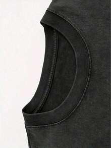 Skull Berserker Retro Men And Women With Loose Anime Washed Heavy Cotton T-Shirts, Patterned T-Shirts, Anime Fans, Anime Fans, Men's Clothing. - 黑色 - 查看 4