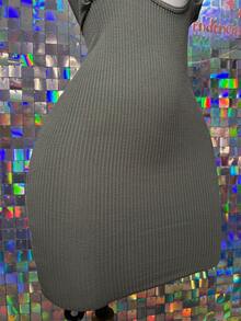 Vestido Corto De Corte Ajustado Cruzado Con Cuello halter Para Mujer, Sin Mangas Para Verano - Verde Oliva - Ver 4