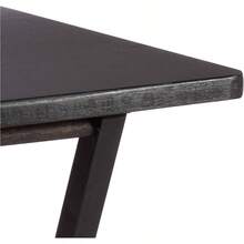 Portable TV Dinner 4 - Pack Rectangular Folding Tray Table With Storage Rack, Black, 15x 19x 26 - 黑色+4件裝 - 查看 4