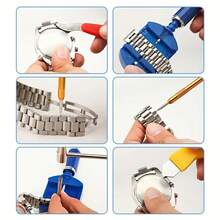 147件套豪华手表维修工具套装 - 钟表维修、制表和保养的完整拆卸套装 - 包括钳子、螺丝刀以及专业人士和业余爱好者必备的其他工具