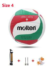 molten 5# Lava Official Volleyball, Standard Size, Soft Touch, Stable Flight, PU Material, Machine Stitched, Designed For Beach Goal, Suitable For Adults, Teens & Beginners, Indoor/Outdoor Sports, Practice & Beach Games (Ball Shipped Uninflatd) - 彩色 - 查看 19