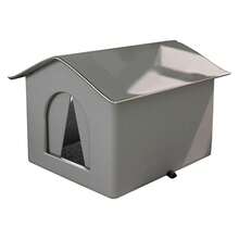 1 pezzo Rifugio per animali domestici da esterno caldo, rifugio a forma di cuore per gatti randagi, impermeabile e resistente al freddo, design chiuso e spazioso, adatto per tutte le stagioni, resistente alla masticatura - Multicolore - Visualizzare 10