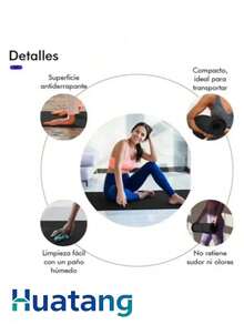 Tapete Yoga Pilates Fitness Ejercicio Portátil 3mm Grosor Color VARIADOS - Multicolor - Ver 5