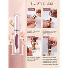 1pcs/Set 5ml Refillable Perfume Atomizer, Organizer Pouches Mini Portable Spray Bottles, Cologne Mist Sprayer, Leak-Proof Mini Perfume Bottle. Suitable For Night Out, Travel, Party And Dates. Packaging Bags Perfume Refillable Bottle - Nhiều màu - Xem 8
