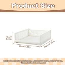Stackable Closet Organizer Box, Folding Storage Bins Shelf, Plastic Drawer Basket, Wardrobe Clothes Organizer, Space-Saving Storage Suitable,Drawer Storage Basket,Home DIY Layered Divider Drawer Rack,Wardrobe Storage Box Organizer,Sliding Cabinet Drawer Storage Shelf Organzier For Wardrobe Cupboard Kitchen Bathroom Office