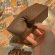 Barretta di cioccolato super morbida e bagnata, rimbalzo lento, allevia lo stress, rilascia, pizzica, goditi lo stress, pizzica, regalo squishy per compleanni - regalo perfetto - regalo - Multicolore - Visualizzare 1