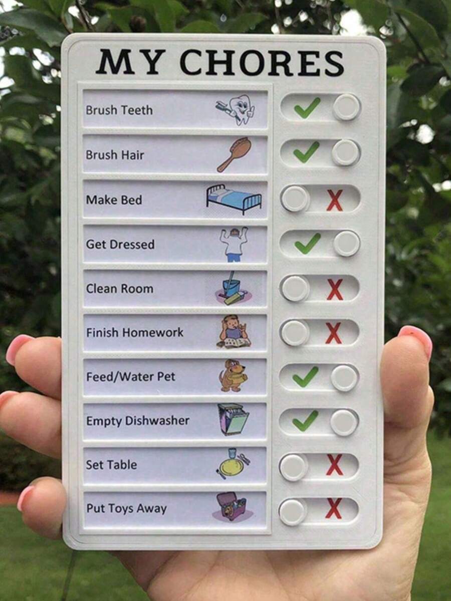 1 cái Bảng theo dõi kỷ luật bản thân, kế hoạch phát triển, danh sách nhiệm vụ, bảng kiểm tra kỷ luật bản thân, bảng ghi nhớ bằng nhựa có thể thay thế, dùng cho nhà hoặc xe hơi. - Nhiều màu - Xem 1