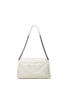 Minimalist Chain Underarm Bag - Women's Fashion High-End Simple Solid Color Large Capacity Multi-Layer Flip-Cover Chain Crossbody Shoulder Bag, Suitable For Outings, Dates, Commuting/Work And Daily Use