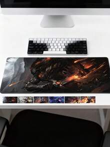 Extra große Gaming Mausunterlage, dicke Netzbar Zuhause E-Sport Tastaturmatte, Büro Schreibtischunterlage