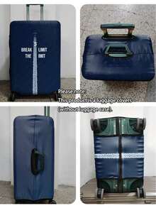 1pc 300G/Square Meter Airplane Travel Series Printed Pattern, Very Suitable For Business Travel, Summer Vacation Back To School, Checked Luggage, Scratch-Resistant And Wear-Resistant Polyester Protective Cover Suitable For Men And Women's Luggage Cover, Dust-Proof Travel Accessories Are Easy To Hand Wash, Washable And Detachable, Essential Accessories For Outdoor Vacation Travel (Fits 20-28 Inch Luggage) - Multicolor - View 10