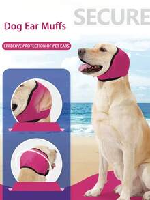 1pc Noise-Canceling Dog Earmuffs, Dog Hat - Adjustable Hearing Protection Earmuffs With Soft Ear Pads, Ideal For Swimming, Traveling, Fireworks, Thunderstorms, Polyester Material, Designed For Hearing Safety, Dog Ear Protection, Comfortable Fit, Outdoor Enthusiasts, Noise Prevention, Dog Accessories