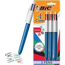BIC 4-Color Original Retractable Ballpoint Pen With 1.0 Mm Medium Point 3-Count In Assorted Ink - 什錦原味 - 查看 2
