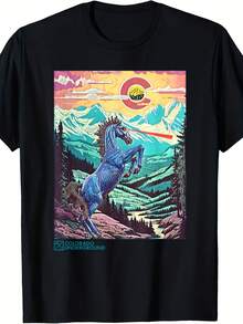 Colorado BDemon Horse T-Shirt - 款式10 - 查看 1