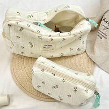 1 pieza Bolsa de almacenamiento multifuncional con diseño lindo y gran capacidad, organizador de cosméticos para estudiantes, viajes y uso diario. Se puede usar como estuche de lápices, billetera, organizador de papelería, bolsa de aseo de viaje, mini bolsa de cosméticos portátil con cierre. Regalo ideal para mujeres y niñas. - Multicolor - Ver 10