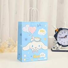 12pcs Sanrio Gift Bags, Cute Printed Paper Party Favor Bags, Hello Kitty & Friends Design, Suitable For Birthday Decor And Storage, Fit For Holiday Party Gifts, Birthday Gifts And Festival Gifts Party Surprise Cartoon Gifts, Birthday Gift Surprise Party