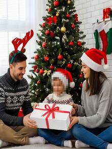 6/9 piezas/Set de Cajas de Regalo Grandes y Resistentes de Color Blanco - Con Tapa + Cinta + Tarjeta, Cajas de Regalo y Camisas Premium, 15 Pulgadas, Adecuadas para Navidad, Año Nuevo, Día de San Valentín, Embalaje de Regalo de Cumpleaños (Blanco) - Blanco - Ver 10